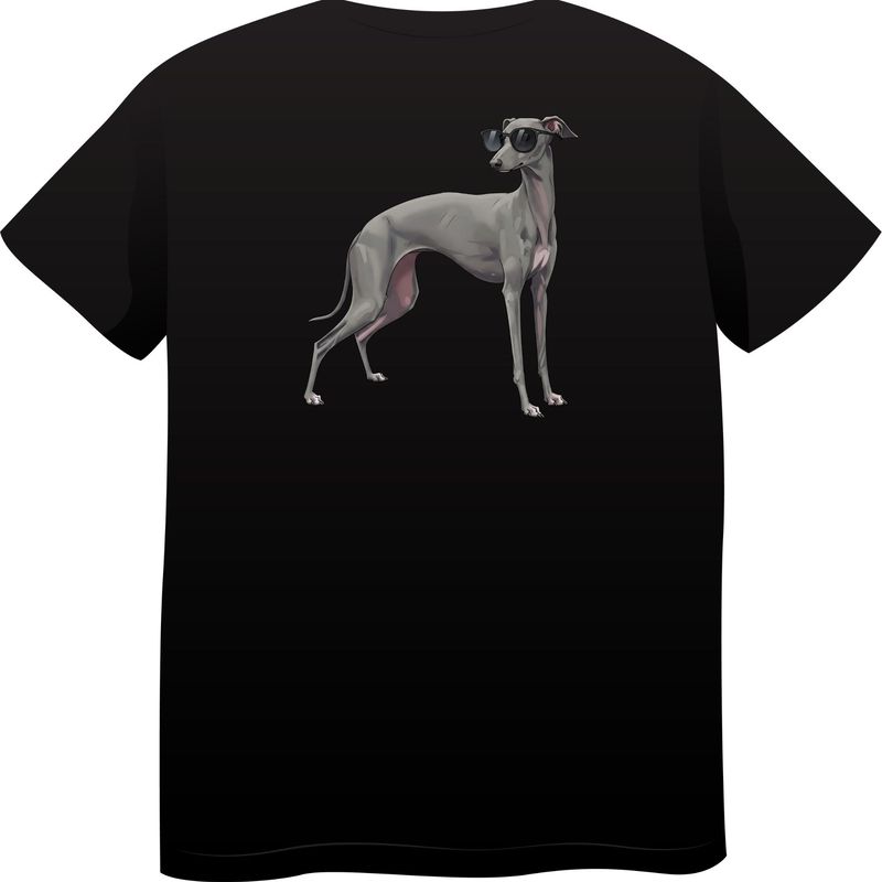 Italian Greyhound in Sunglasses – Premium Cotton Round Neck T-Shirt