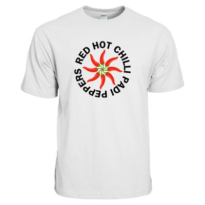 &quot;Red Hot Chilli Padis Peppers&quot; – Premium 100% Cotton Round Neck T-Shirt with Chilli Padi Illustration