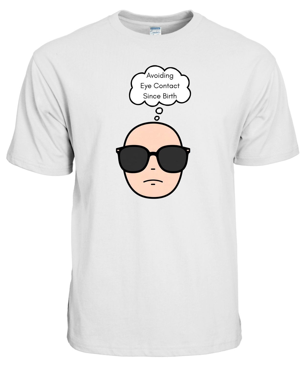 Avoiding Eye Contact Since Birth – Funny Introvert T-Shirt