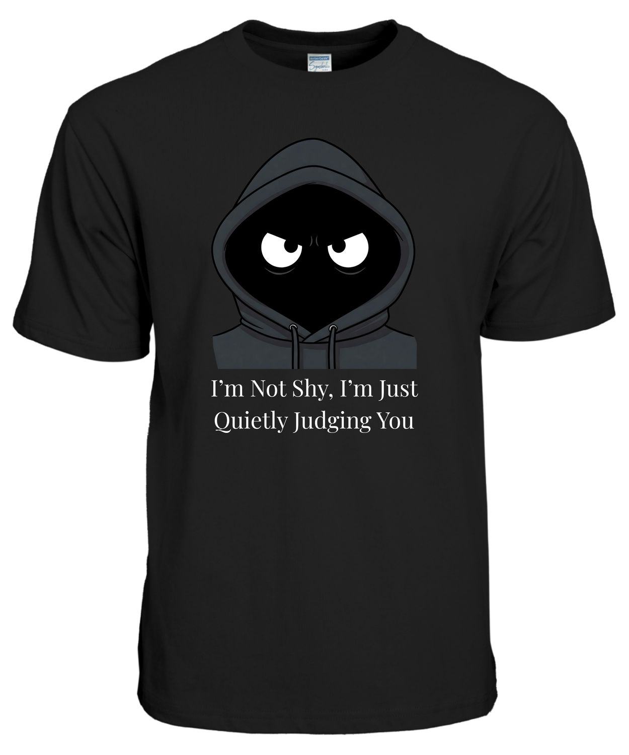 Skeptical Hoodie Eyes T-Shirt - Quietly Judging You Funny Tee