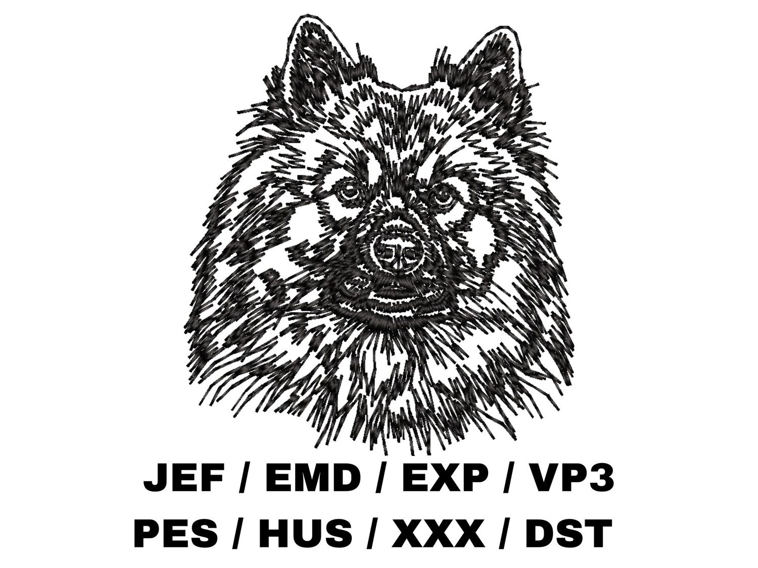 Keeshond Outline