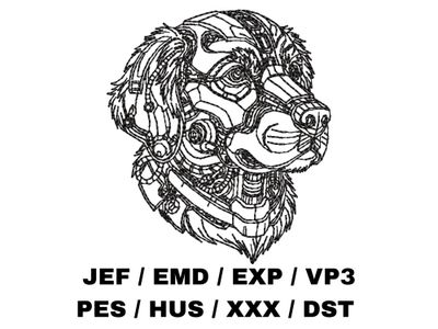 Mechanical Golden Retriever Outline