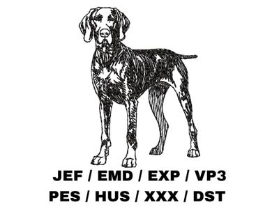 Weimaraner Outline - Full Body