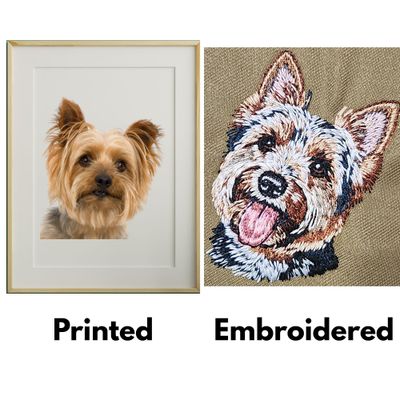 Embroidered Pet Portraits vs. Printed Ones: Which Makes a Better Gift?