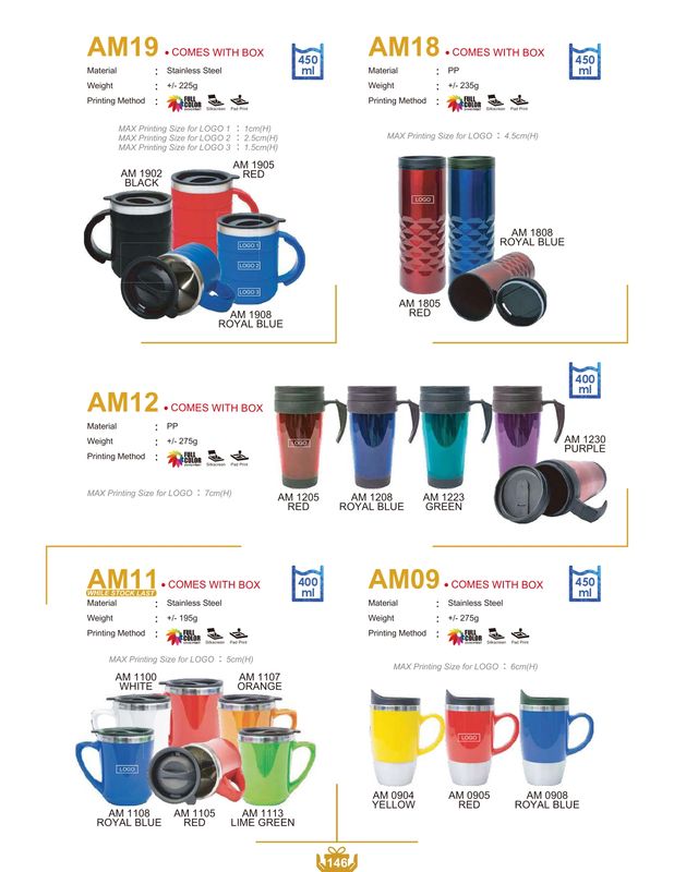 Custom auto mug with logo printing Singapore
