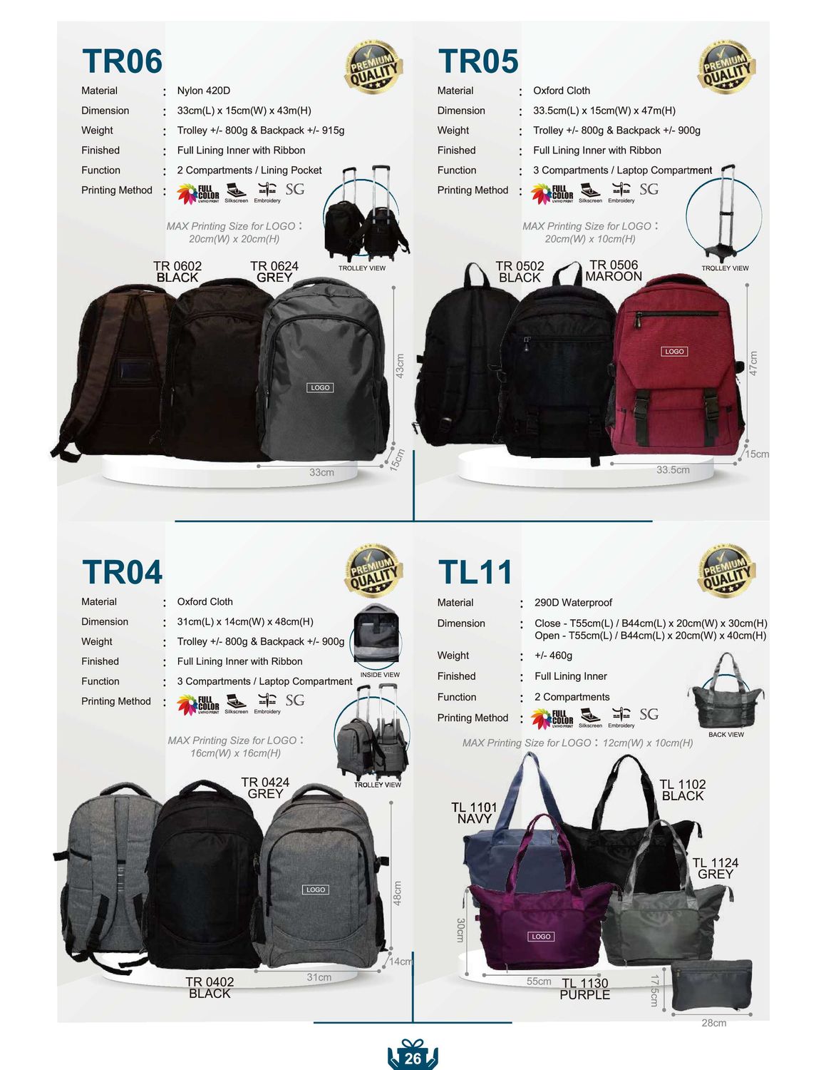Travel Bags &amp; Luggage with Custom Logo – Corporate Gifts
