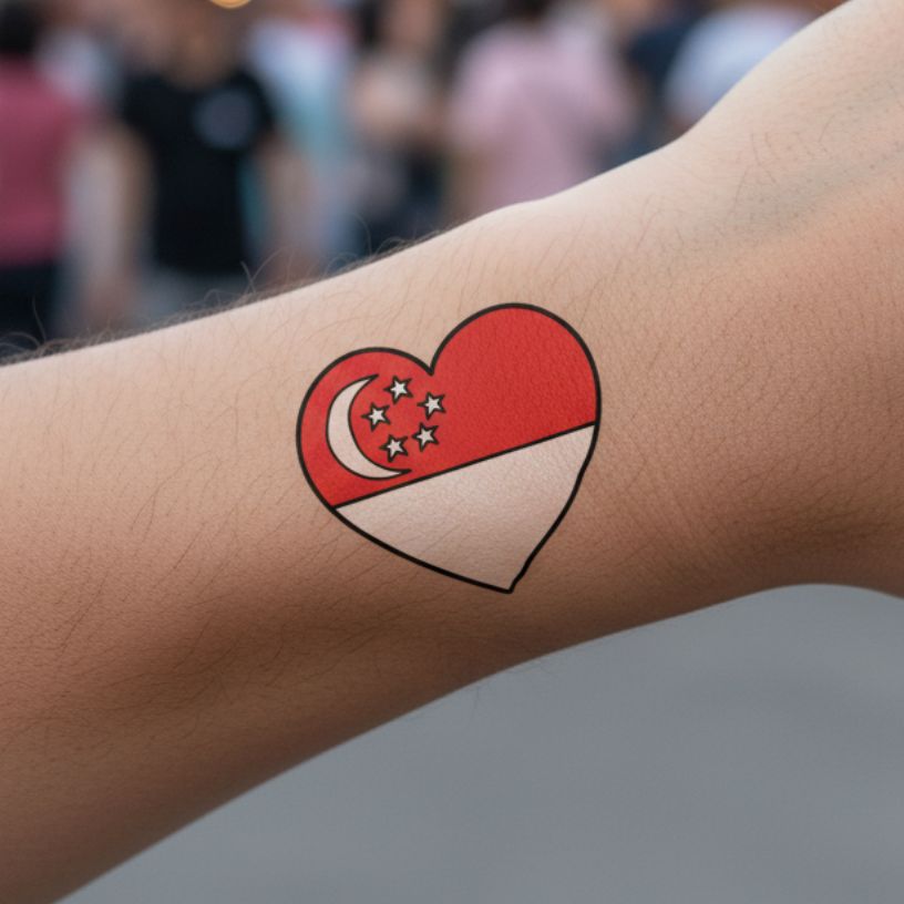 A close-up of a person’s wrist with a temporary tattoo applied.