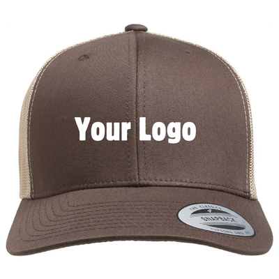 Personalized Trucker Hat - Brown/Khaki