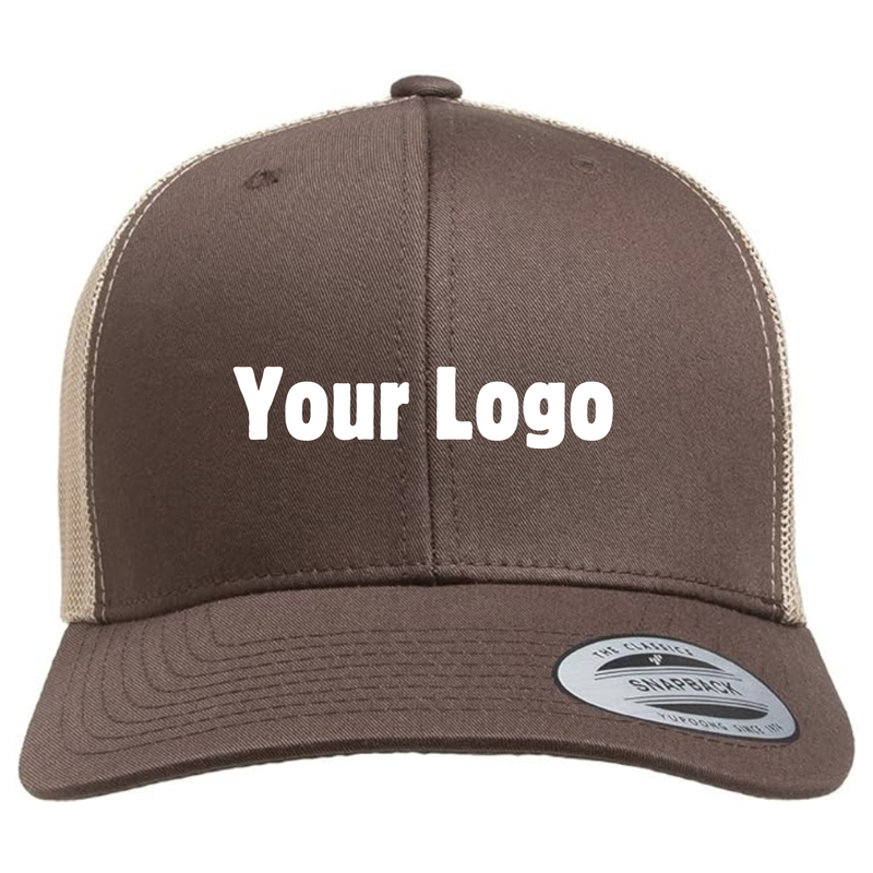Personalized Trucker Hat - Brown/Khaki