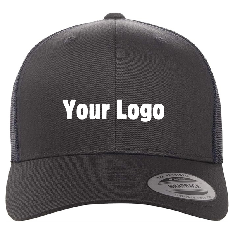 Personalized Trucker Hat - Charcoal/Navy