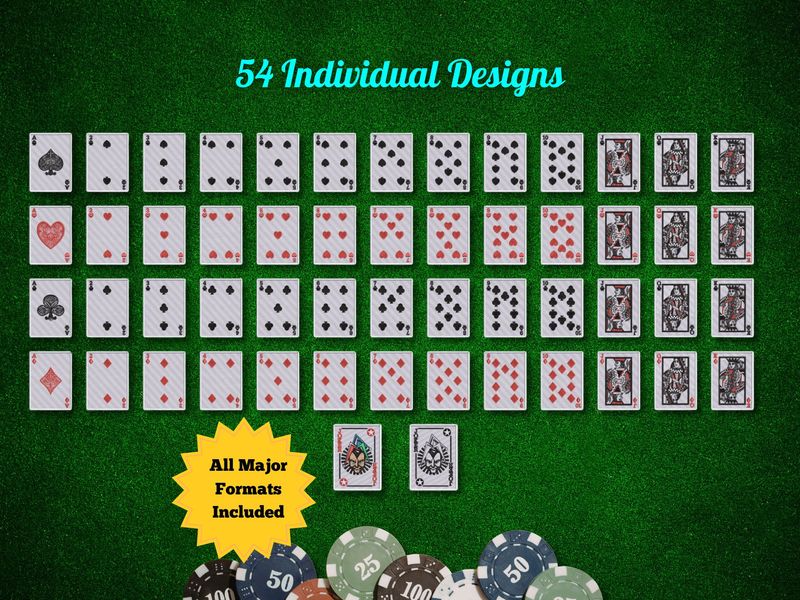 Playing Cards Embroidery Pattern Bundle Pack