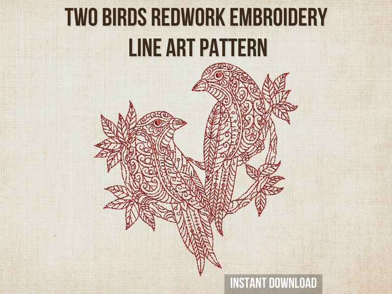 Two Birds on a Tree Branch