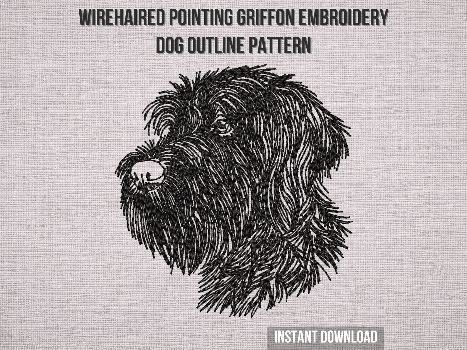 Wirehaired Pointing Griffon Outline