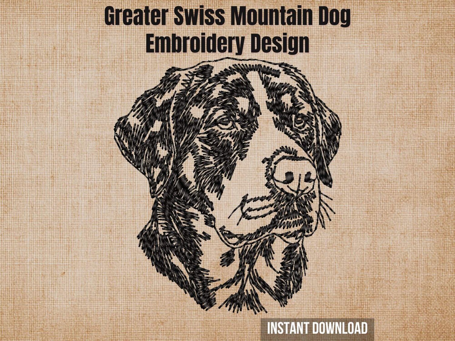 Greater Swiss Mountain Dog Outline