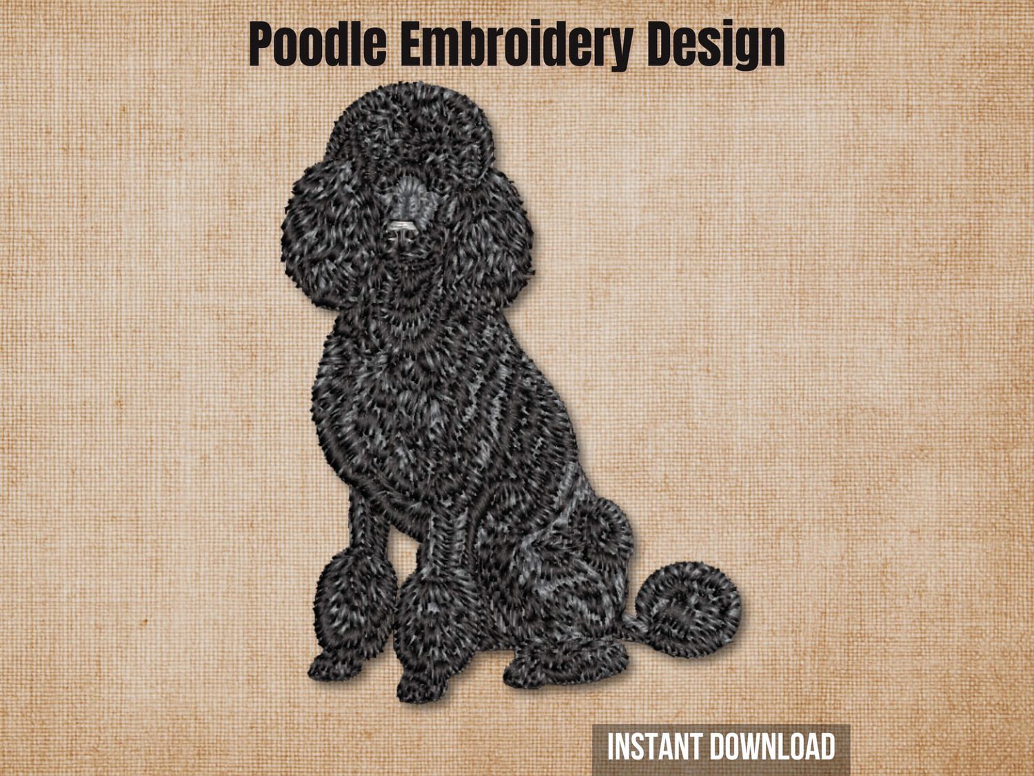 Poodle 20 - Full Body Seated