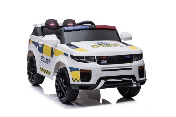 Elektroauto BBH-021 Polizei Weiß Elektroauto BBH-021 Polizei Weiß