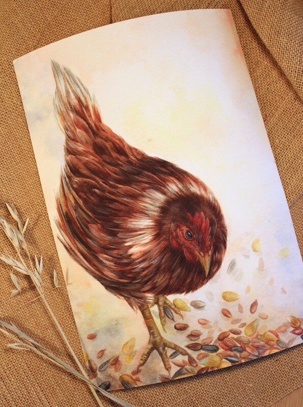 Kunstdruck Kunstdruck "Körnerglück"