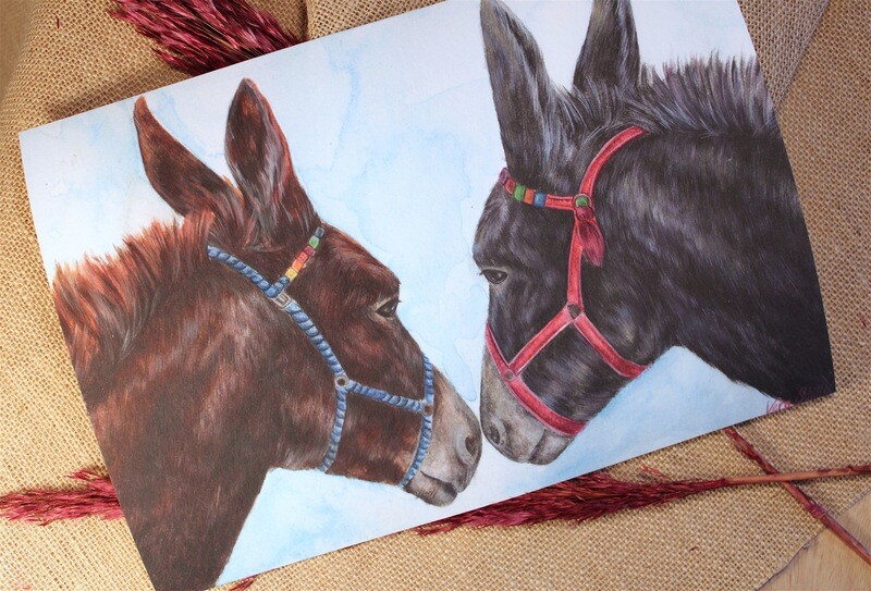 Kunstdruck Kunstdruck "Eselliebe"