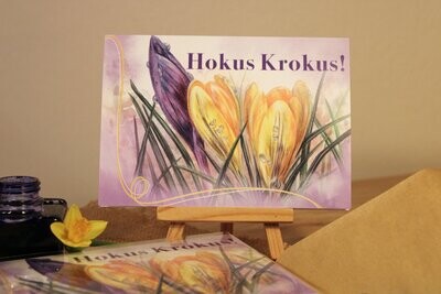Grußkarte "Hokus Krokus!"