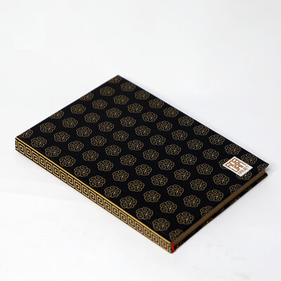 Planner book, Versatile handbook, Sketchbook, Working notebook for designing Vietnamese traditional patterns in modern style Black Color | By Spattern