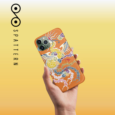 Iphonecase with phoenix pattern