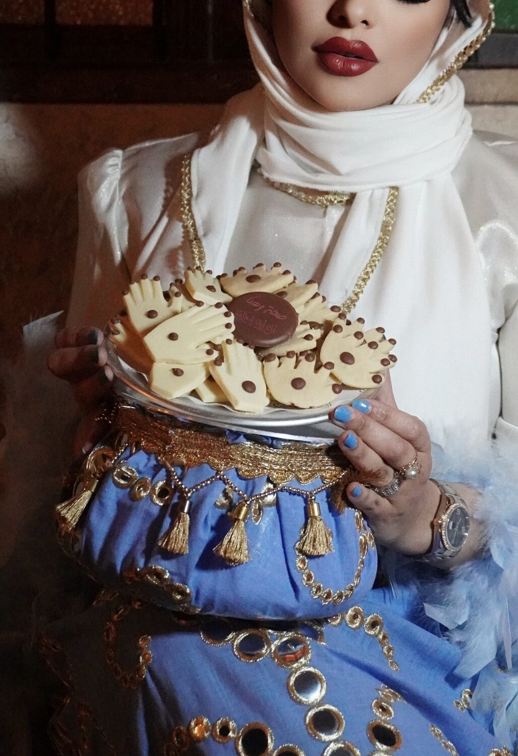 الجدر الكويتي الملبس مع شوكلت وبسكوت كفوف الحنه الميني