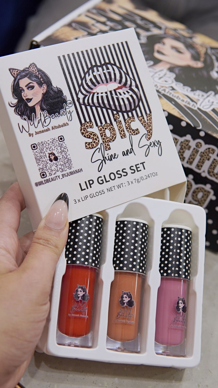 spicy lip gloss set