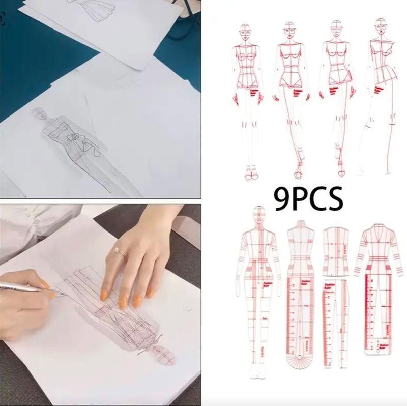مساطر رسم ٩ قطع