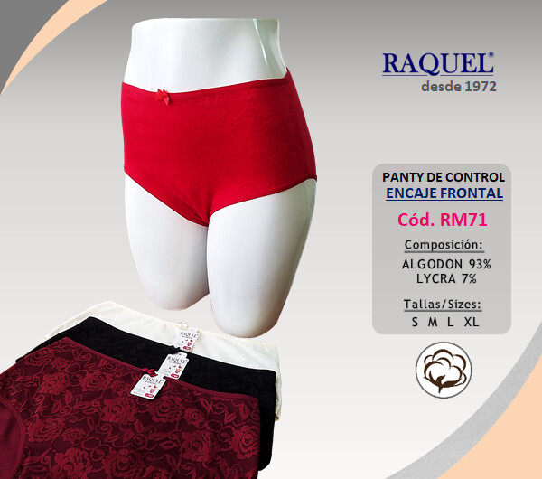 Panty Raquel Control RM71 Caja x3 Und - Talla L
