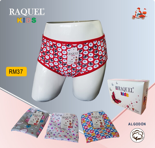 Panty Raquel Kids - Calzonario RM37 Caja x3 Und - Talla 10/34