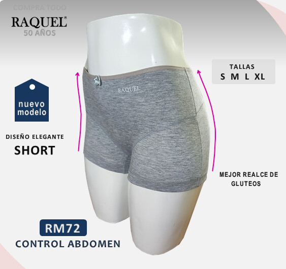 Panty Raquel RM72 Control Abdomen Short - Caja x 3 Und.