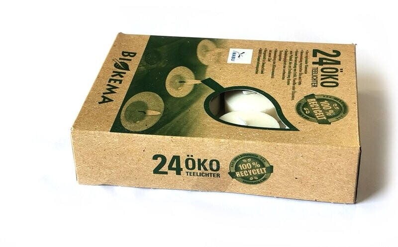 24 Ökoteelichter