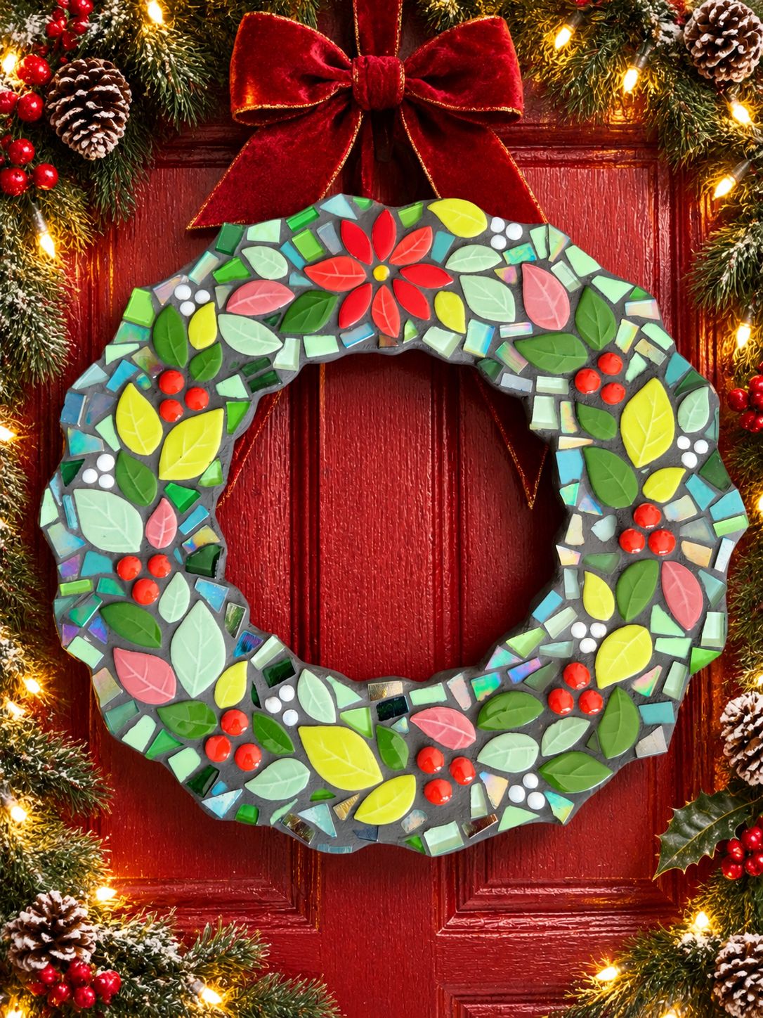 Mosaic Handmade Wreath