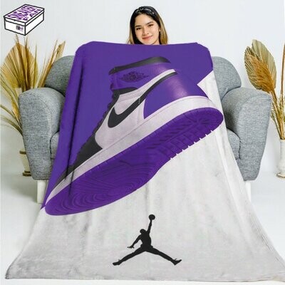 Jordan Purple Black - Plaid in pile