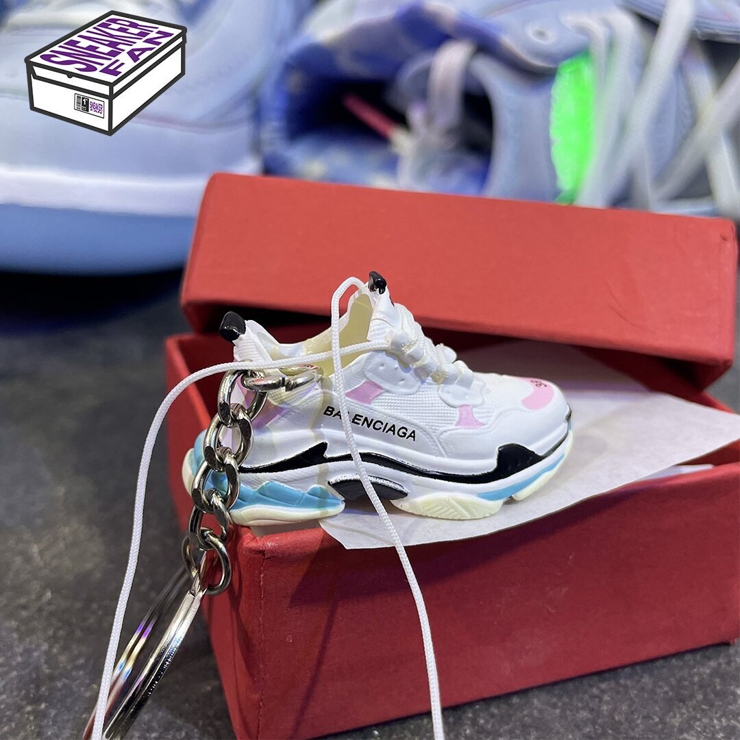 Portachiavi Sneaker Balexxxxx White Pink