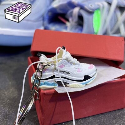 Portachiavi Sneaker Balexxxxx White Pink