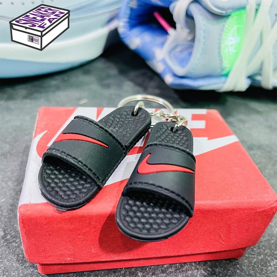 Portachiavi Slides Nixx Black Swoosh Red