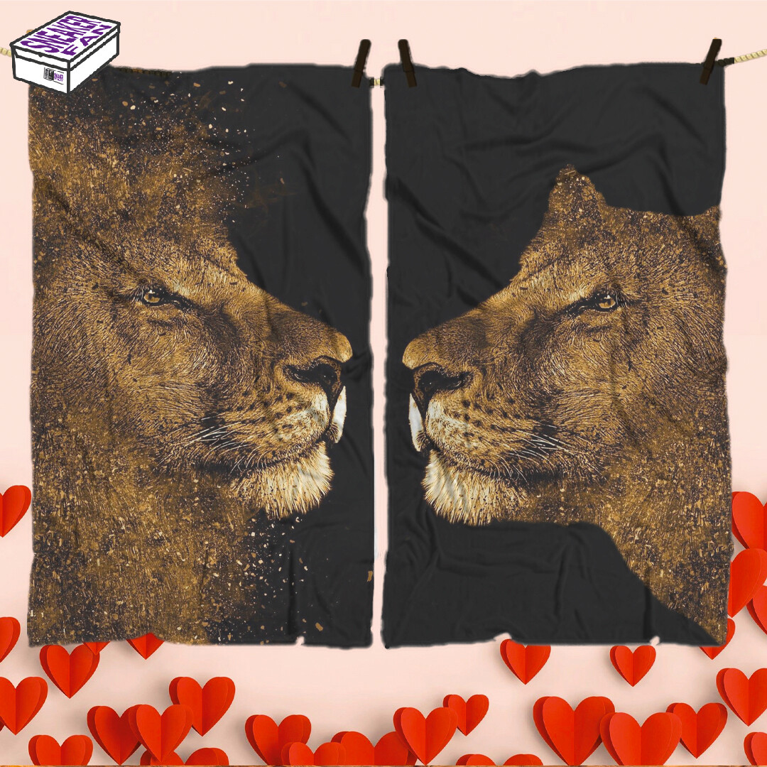 Lion & Queen - Coppia Plaid