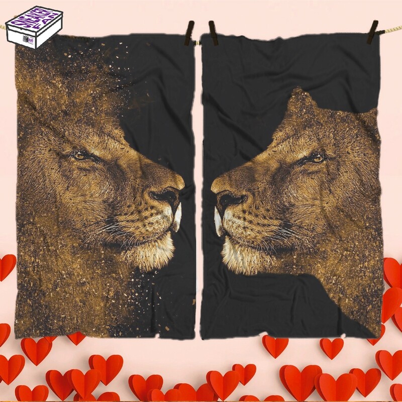 Lion & Queen - Coppia Plaid