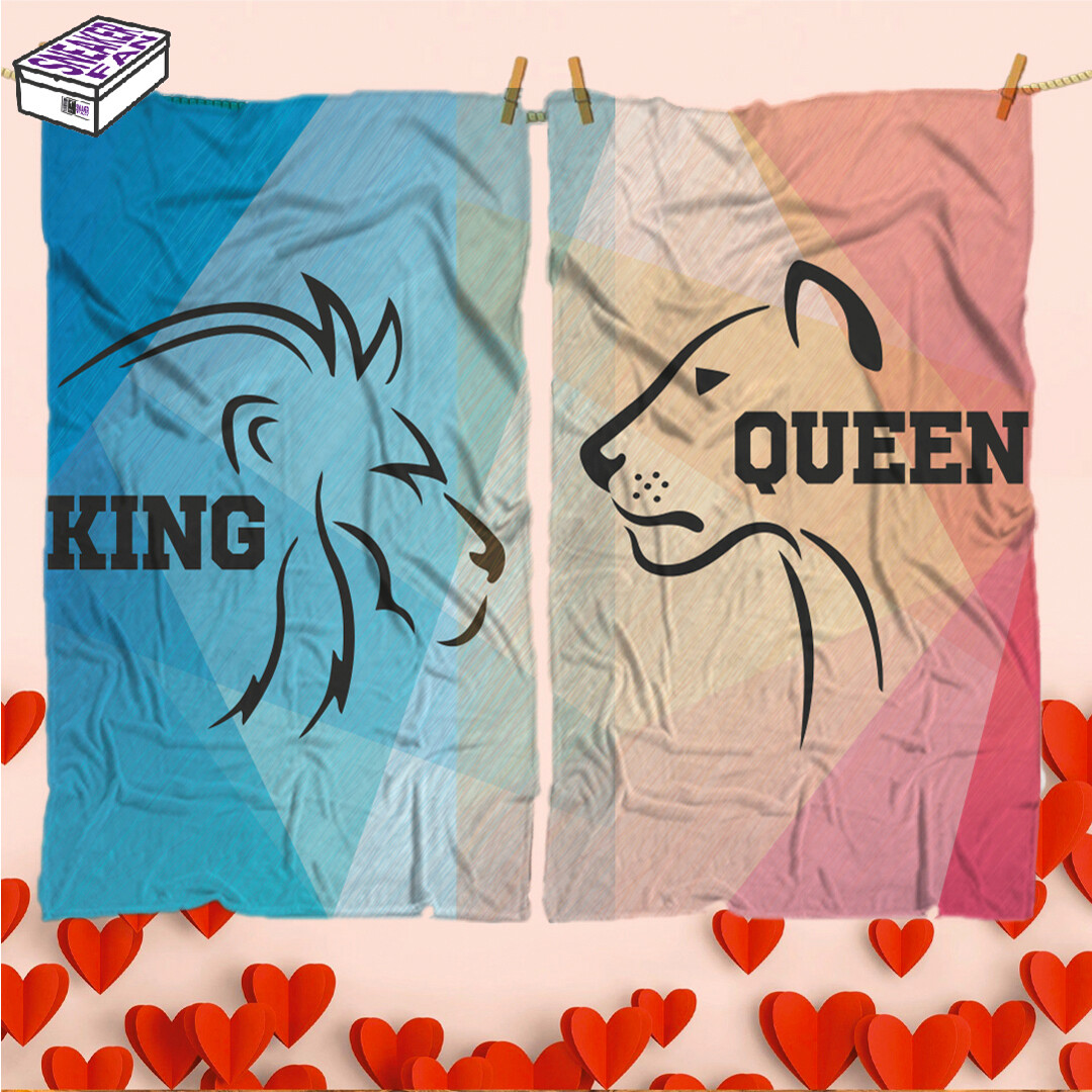 King & Queen - Coppia Plaid