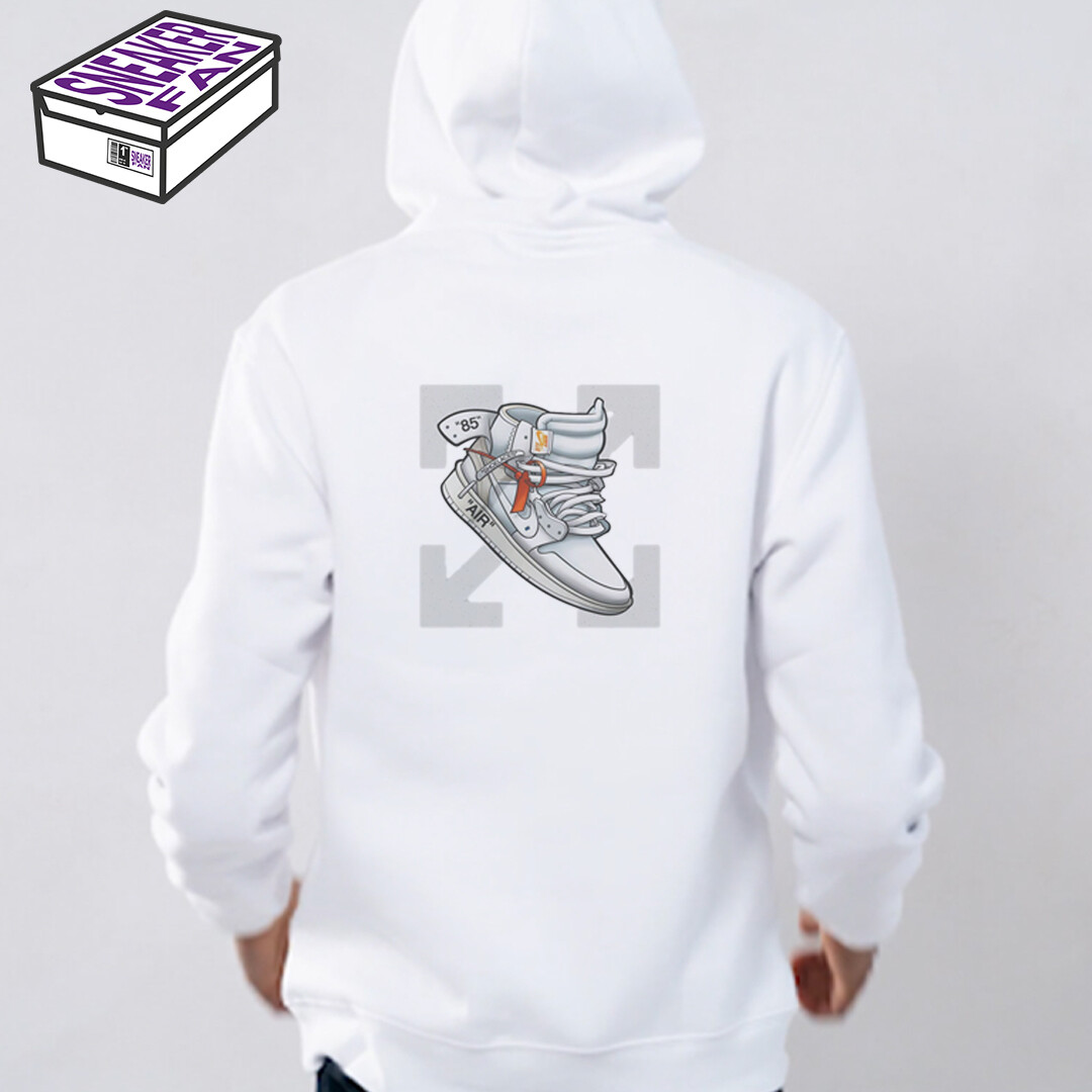 Off Grey - Felpa con cappuccio