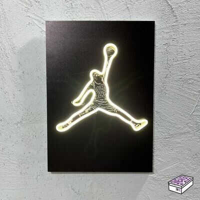 Jumpman - Quadretto con Led (disponibile in RGB) Jumpman - Quadretto con Led (disponibile in RGB)