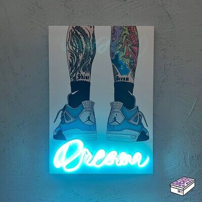 Dream - Quadretto con Led (disponibile in RGB)