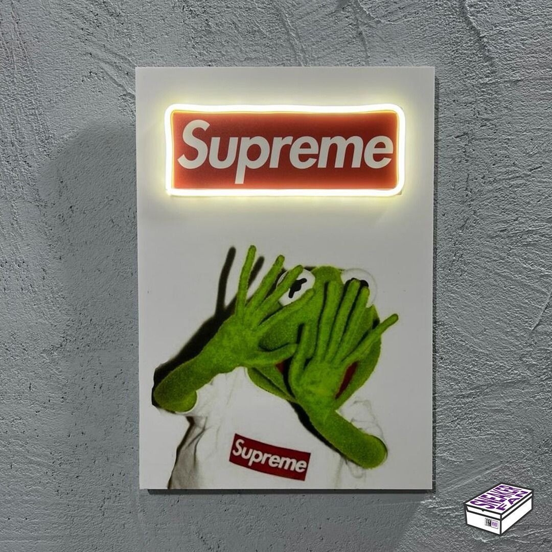 Sup Frog - Quadretto con Led