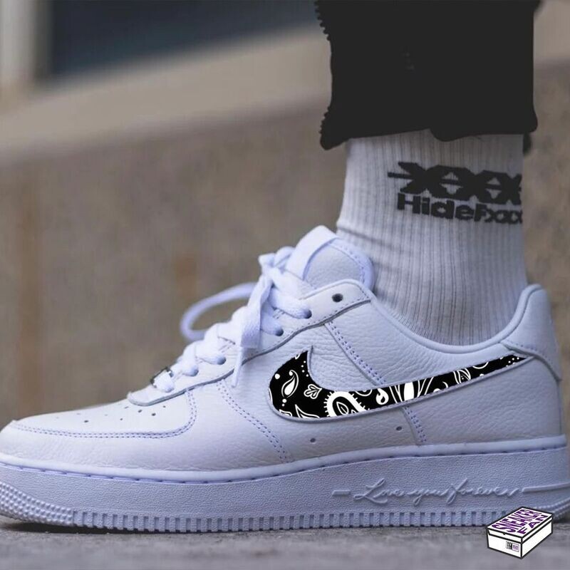 Black Bandana - Custom Swoosh Air Force 1