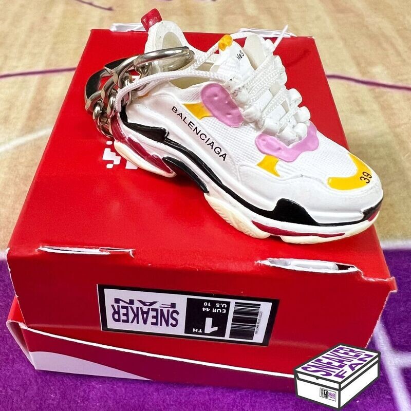 Portachiavi Sneaker Balexxxxx White Pink
