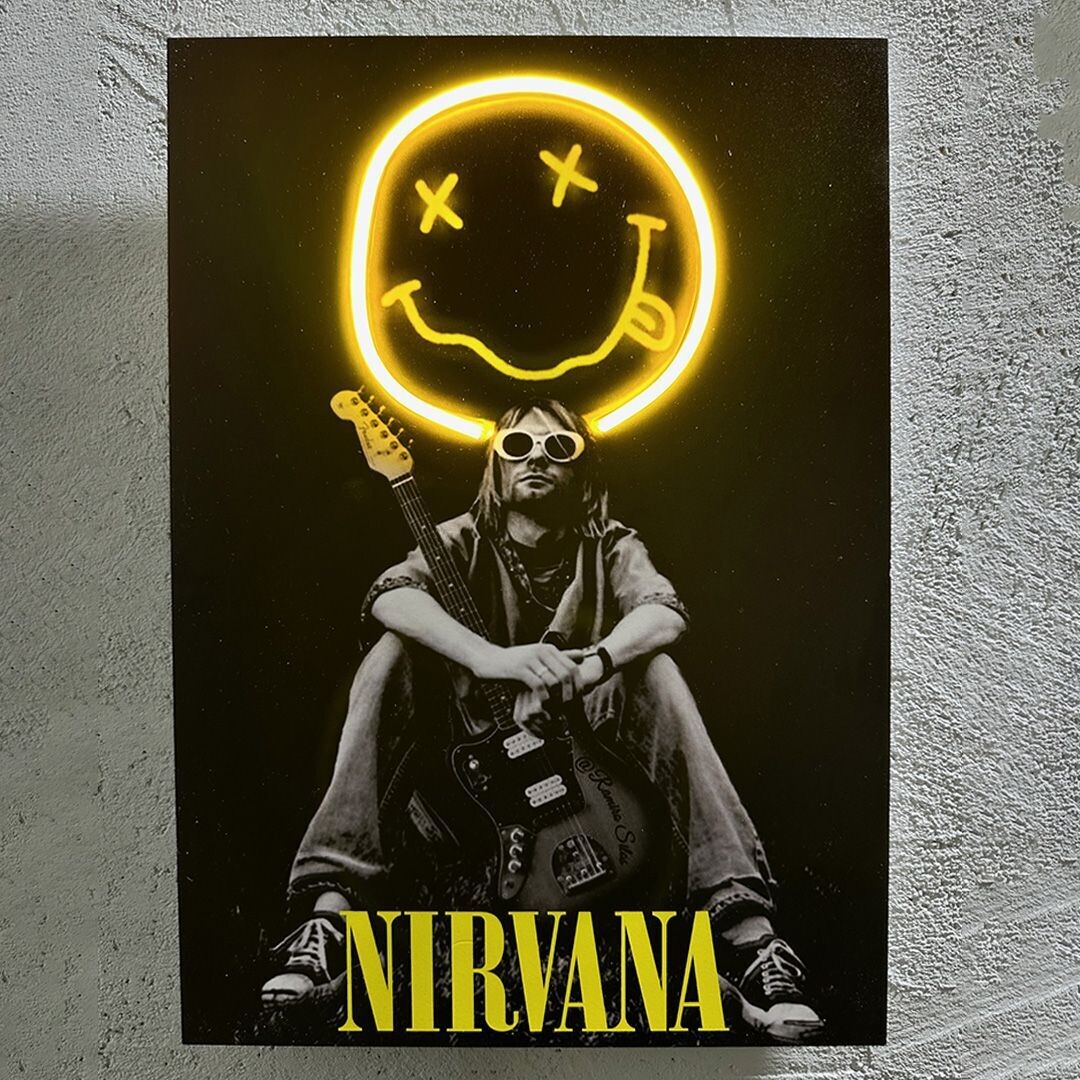Nirxxx Smile - Quadretto con Led