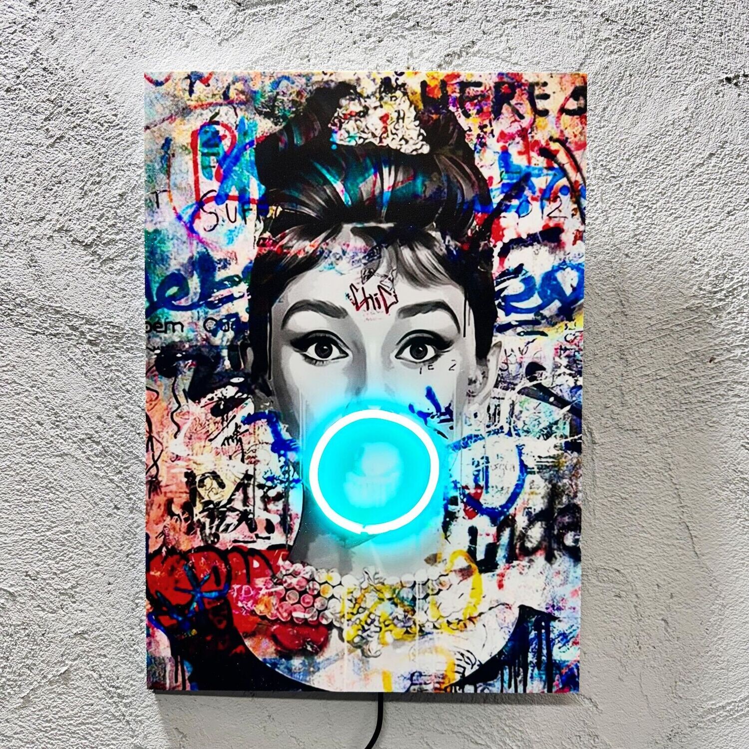 Graffiti - Quadretto con Led (disponibile in RGB)