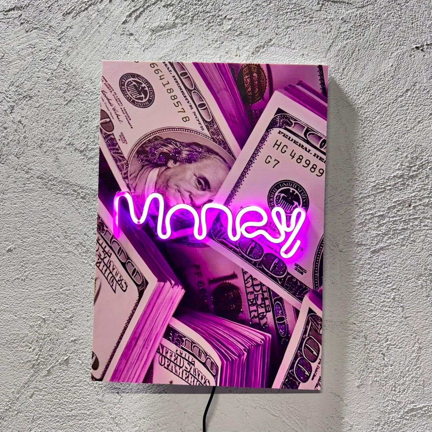 Money - Quadretto con Led
