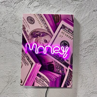 Money - Quadretto con Led